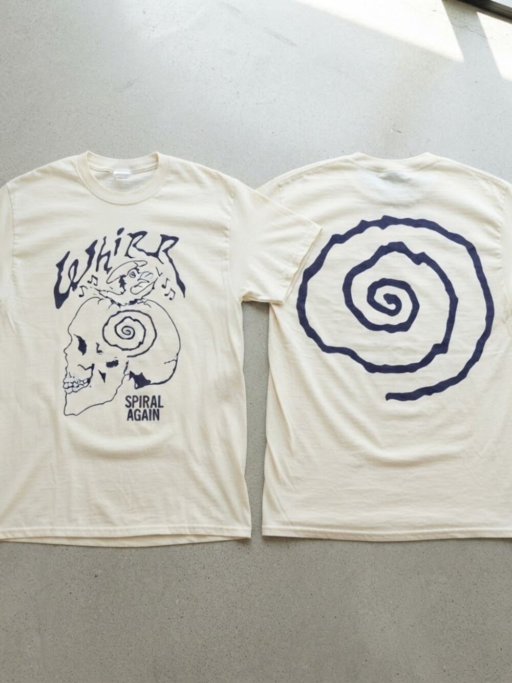 Whirr Spiral Again Tour 2026 White T-Shirt S-4XL